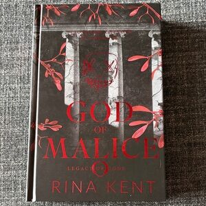 God of Malice by Rina Kent Hardcover w/sprayed edges signed by author